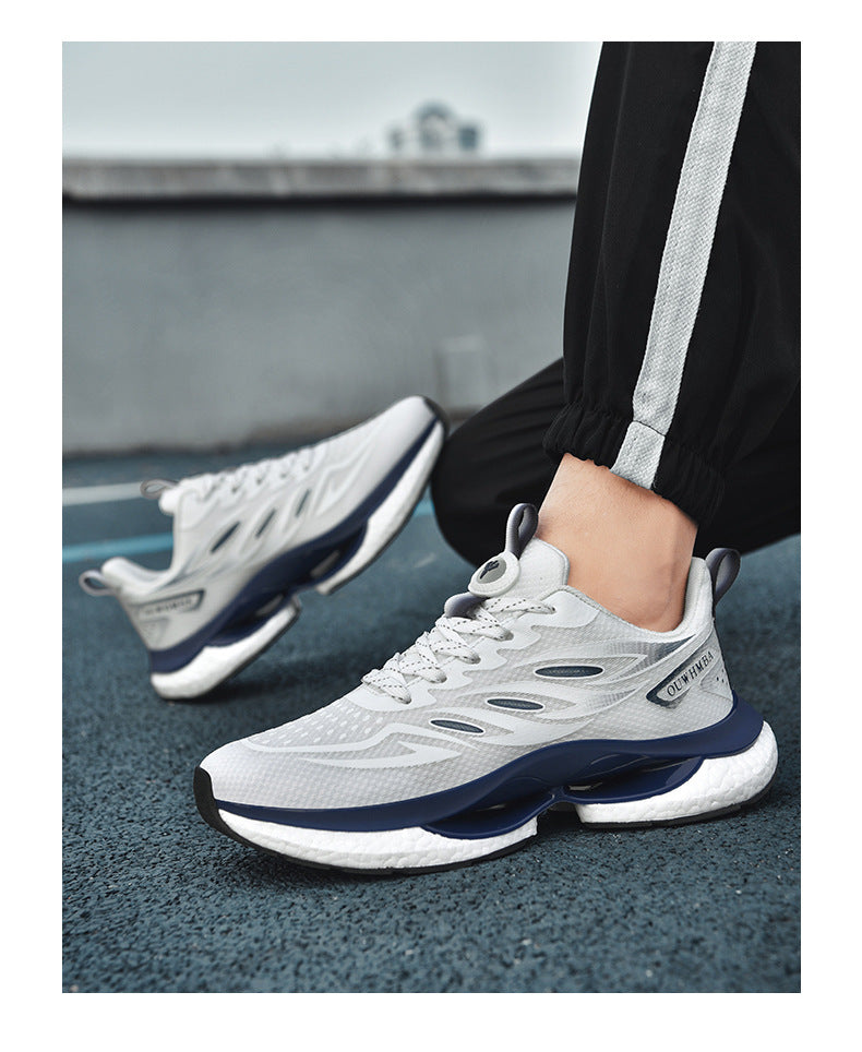 Summer Breathable Men's Shoes2025New Youth Sports Casual Running Shoes Student Lightweight Dad Mesh Trendy Shoes
