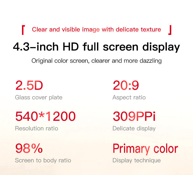 XS18promax All Netcom4G Mini Mobile Phone4.3Inch Water Drop Screen Ultra Small Foreign Language