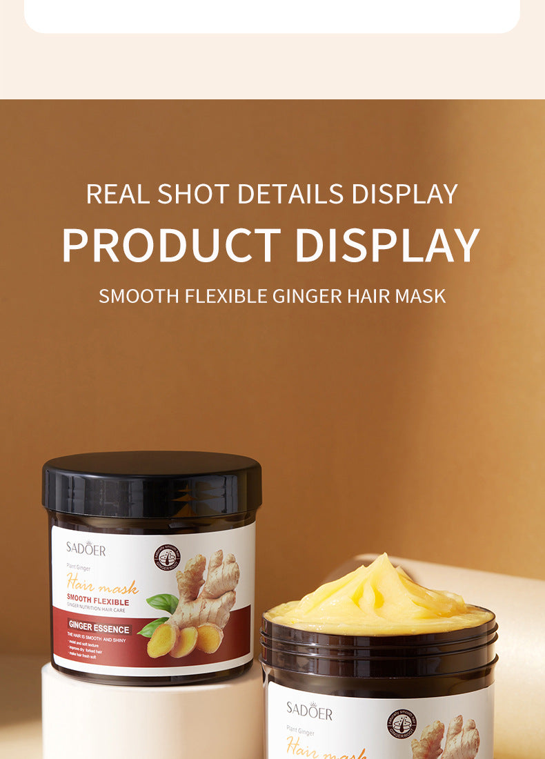 Ginger Hair Mask500g SADOER Moisturizing and Smooth Hair Care  Foreign Trade Live Wholesale