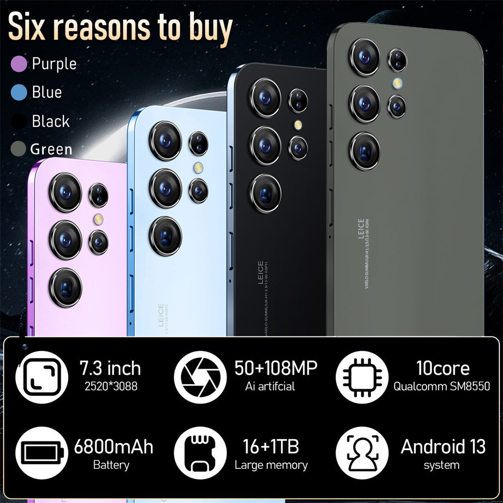 Mobile Phone S23 Ultra E-commerce hot-selling product4G Android16+1T In-stock Smartphones(Popular)
