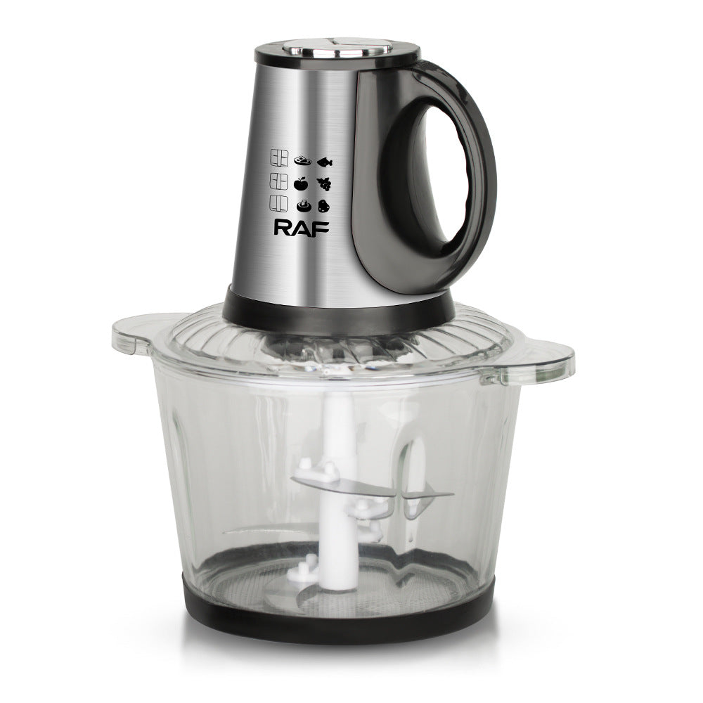 RAF European Standard Meat Grinder Glass Food Processor3L Kitchen Home High-Power Garlic Chopper and Vegetable Grinder