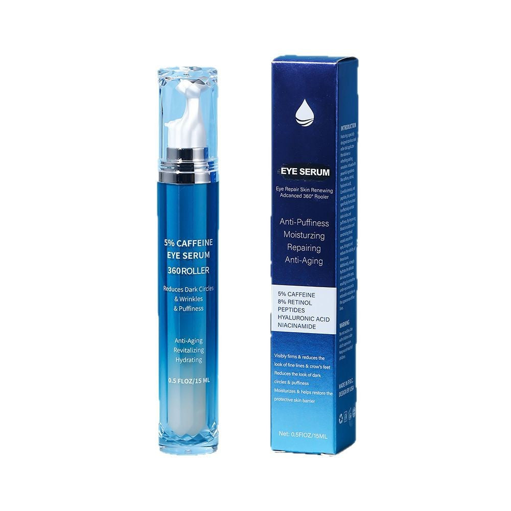Hydrating and Moisturizing logo White Brand5%Retinol Caffeine Eye Serum