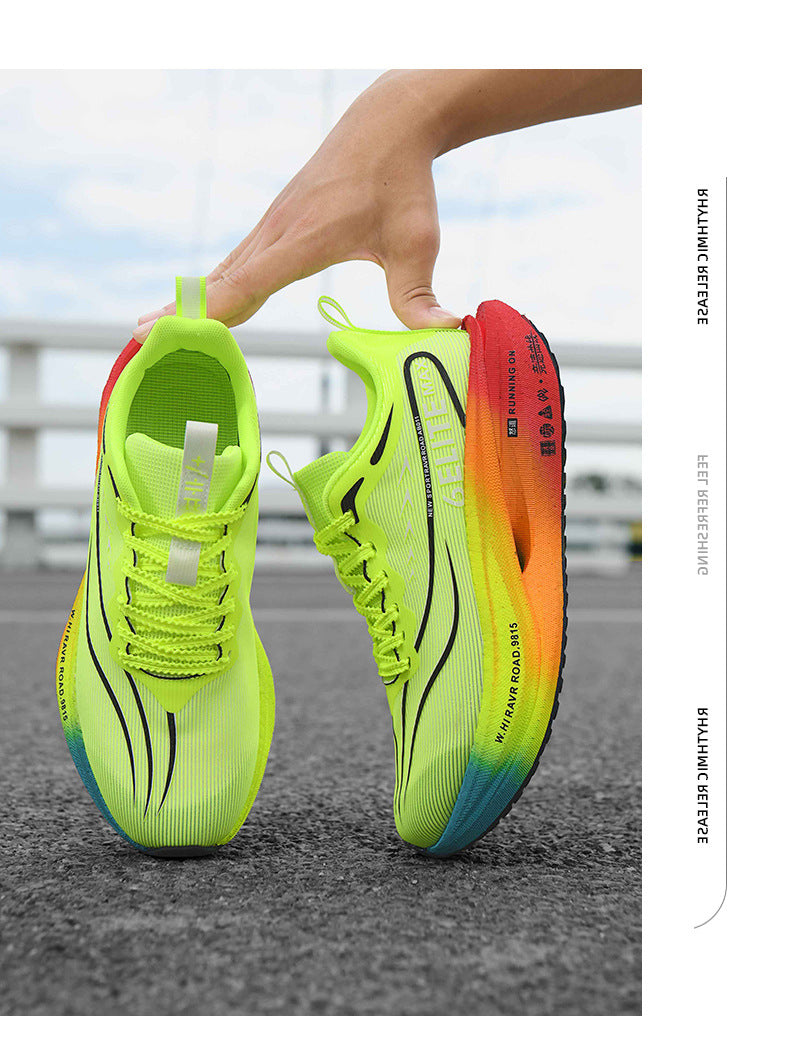 New model Feidian6pro Popcorn Carbon Plate Professional Racing Running Shoes Comfortable Breathable Unisex Sports Shoes