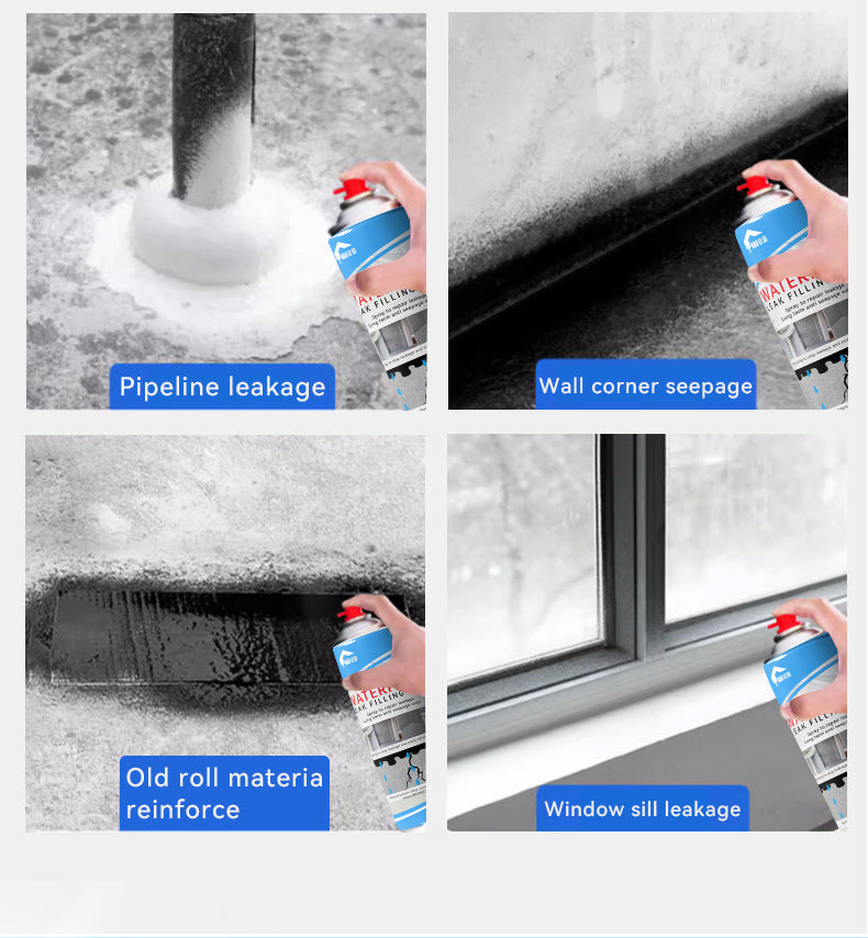 baolisi Waterproof Leak Repair Spray for Roof, Exterior Wall, Roof Crack Repair, Leak Sealing Material, Coating, Self-Spray Repair