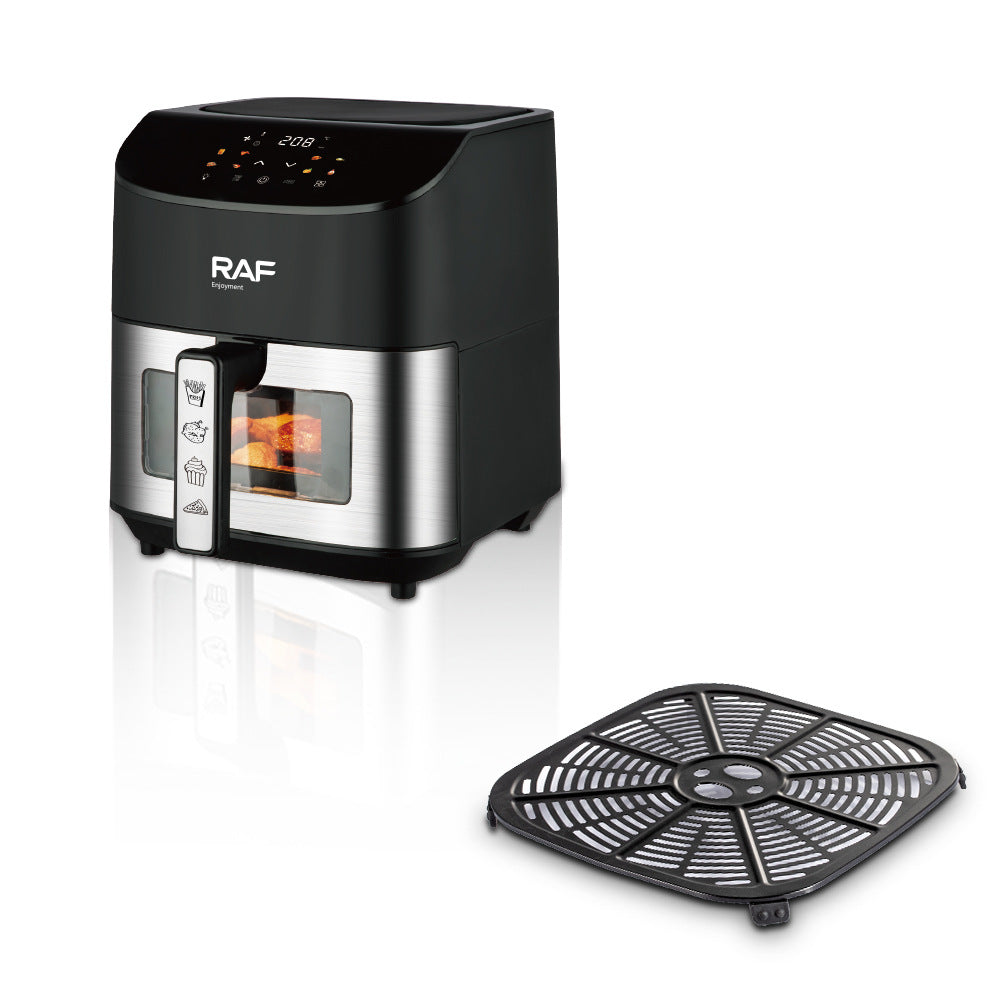 RAF European Standard Air Fryer6L Household Oil-Free Fryer Smokeless Electric Grill Electric Cooking Pot