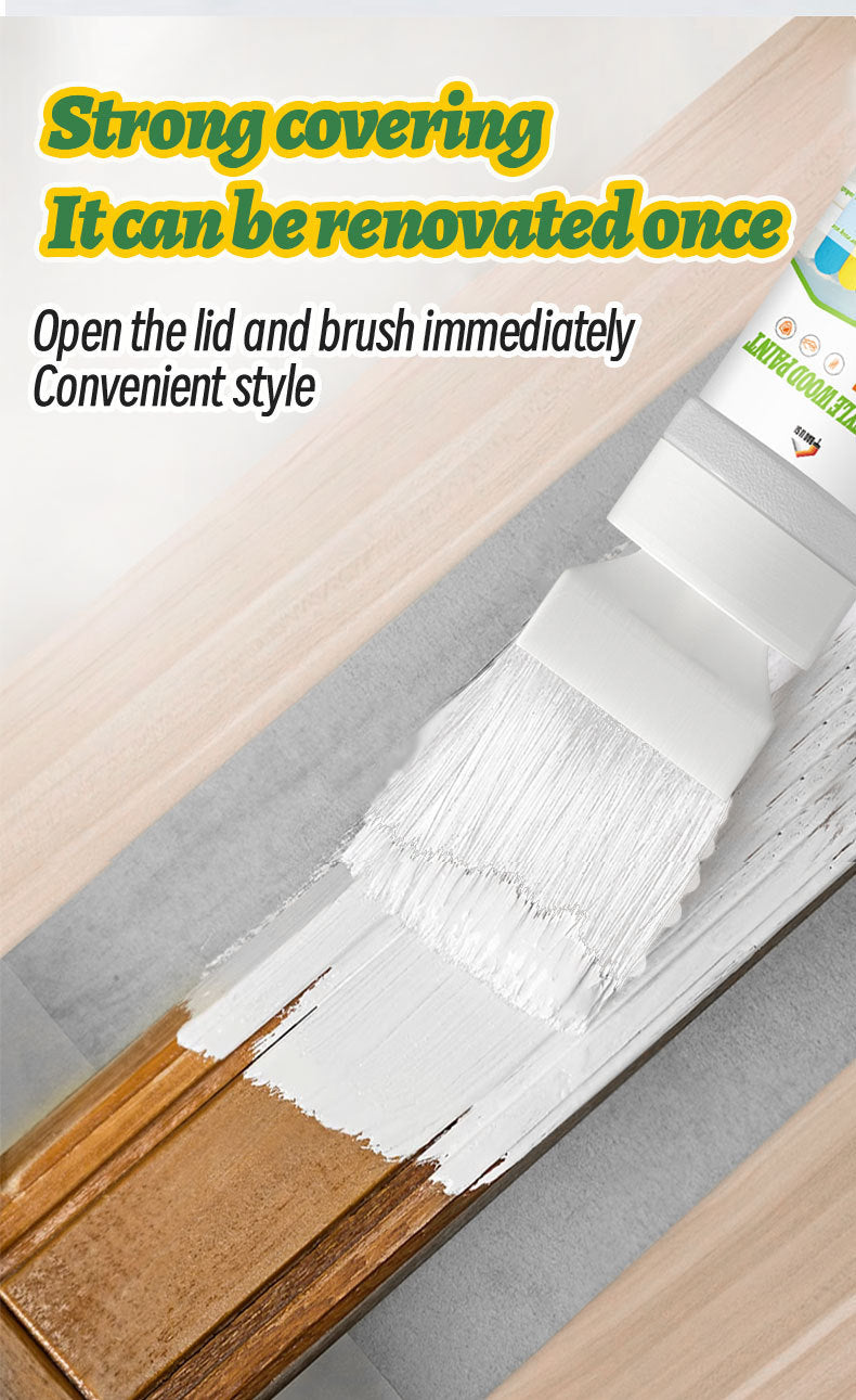 Wooden Brush Paint Solid Wood Cabinet Table Chair Water-Based Coating Door Window Furniture Renovation Color Change Latex Paint Oil Paint