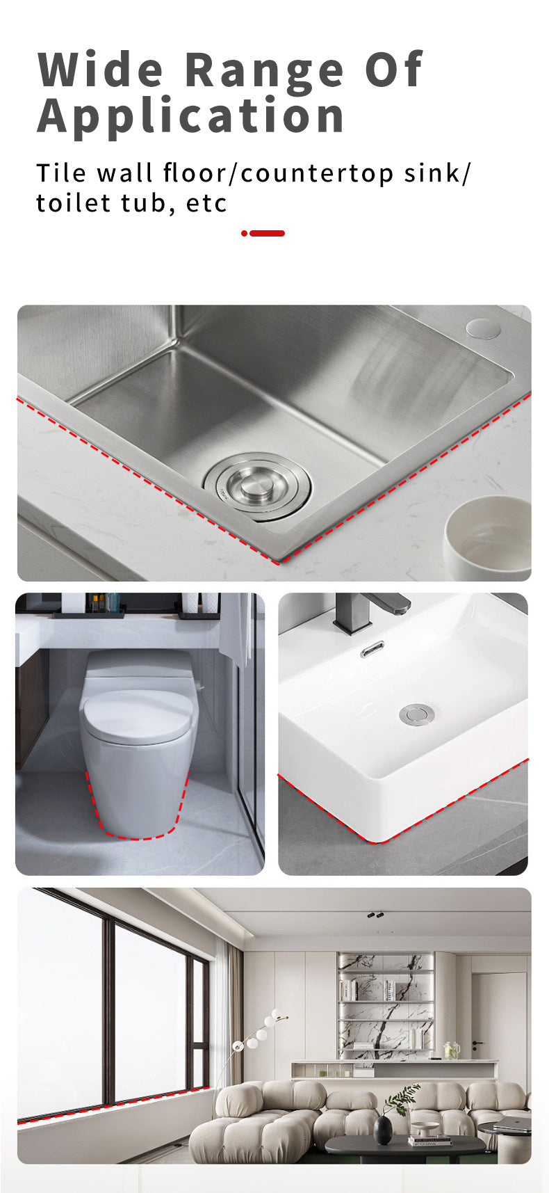 Water-Based Grout Sealant Waterproof Mildew-Proof Tile Grout Sealant Tile-Specific Caulking Agent Manufacturer