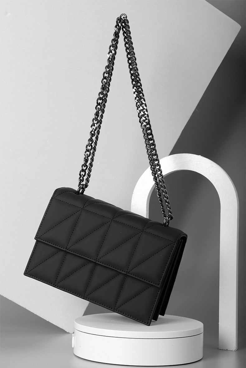 Summer New Korean Style Trendy Fashion Diamond Small Square Bag Niche Versatile Crossbody Bag Stylish Fashionable Single Shoulder Women's Bag