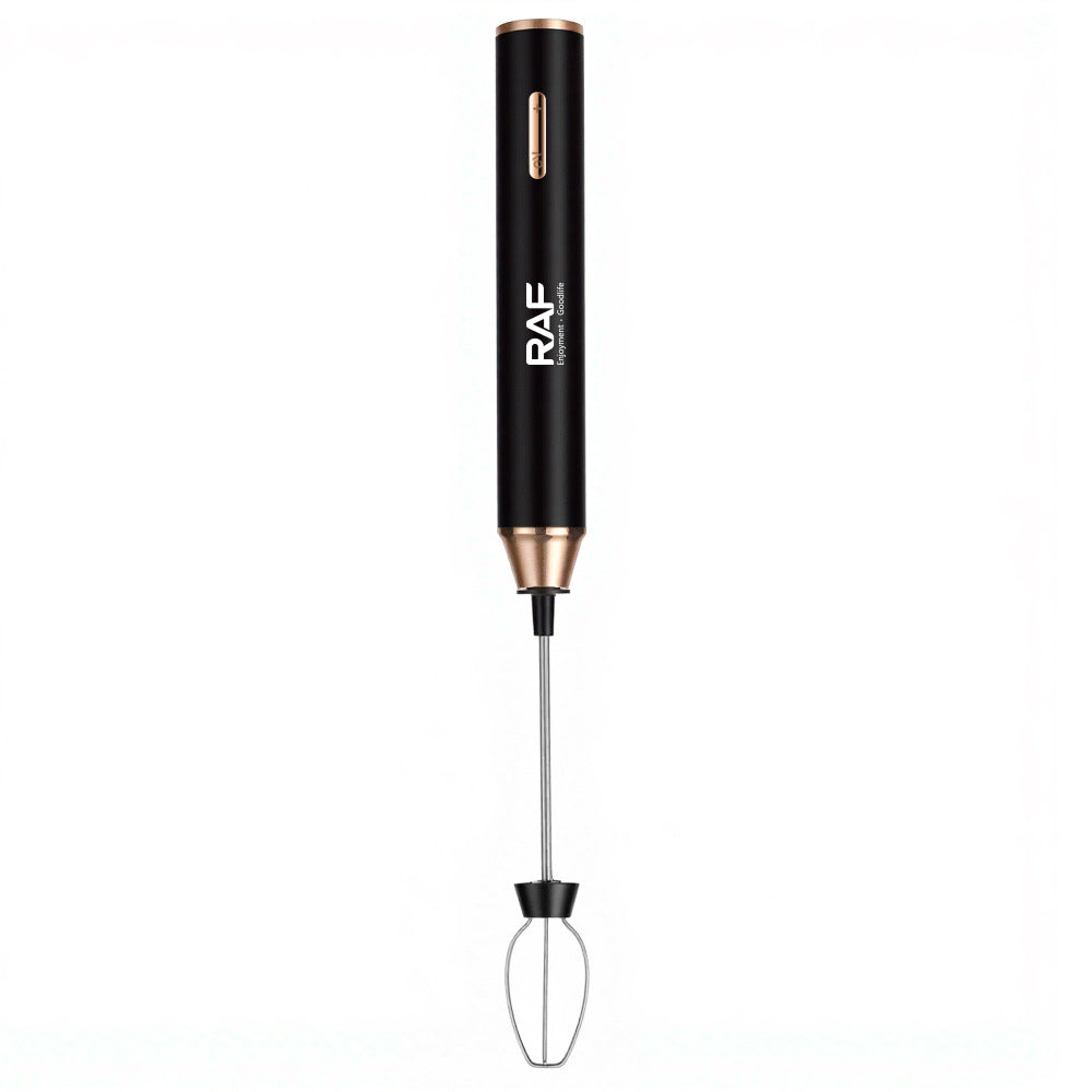 RAF Cafe Electric Milk Frother Milk Stirrer Whisk Egg Beater Coffee Frother Home Use 2-in-1