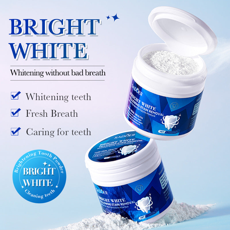 All English Tooth Powder50g SADOER Clean Tooth Stains, Care for Gums, Freshen Oral Care,  Foreign Trade Wholesale