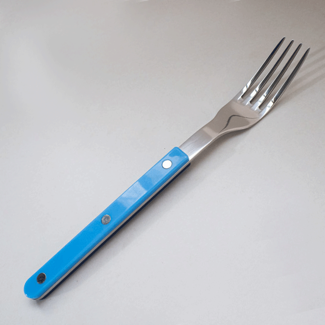Color-Block Clip Handle Nail Dinnerware304Stainless Steel Tableware ins Nordic Style Spoon High Aesthetic6Set of Western Cutlery
