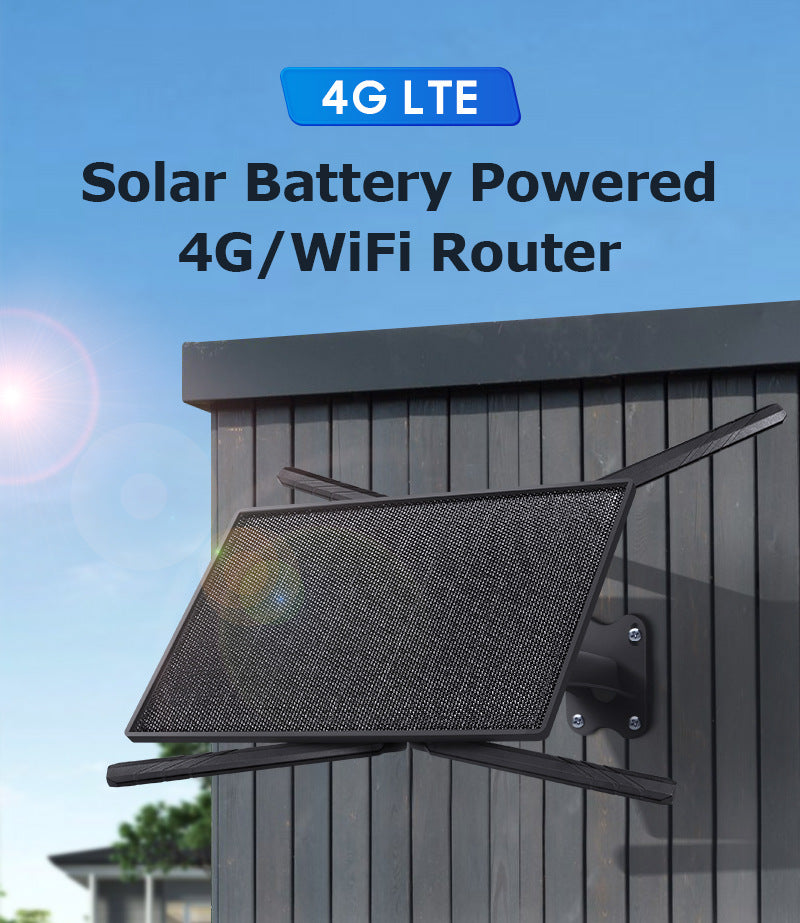 New Product4G Solar Router SIM Card4G Wireless Router Outdoor Solar Router