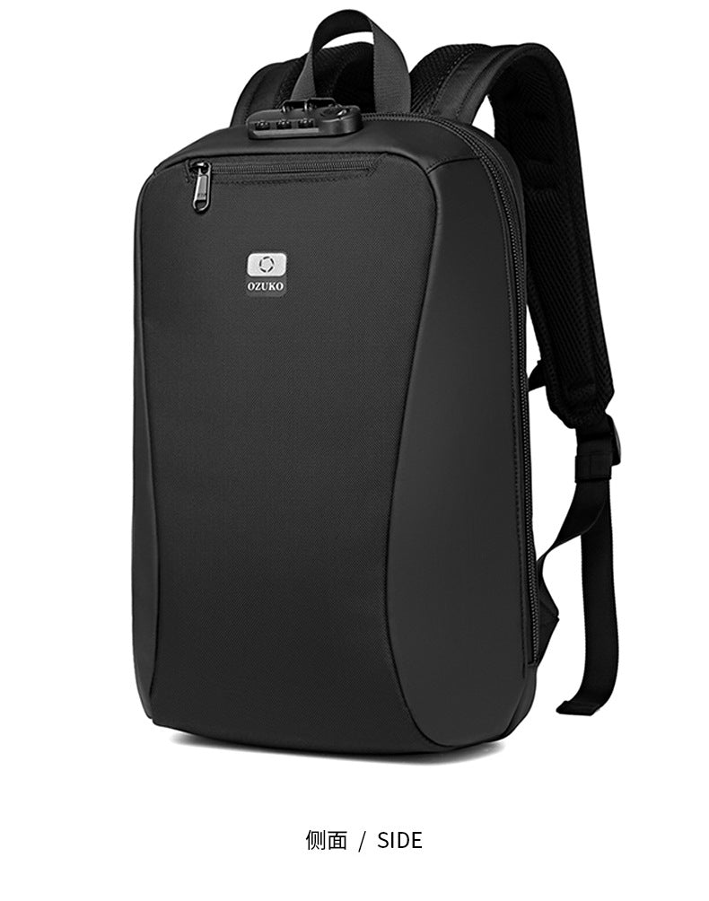 ozuko New Business Backpack Commuting Fashion Student School Bag Casual Waterproof Computer Backpack backpack