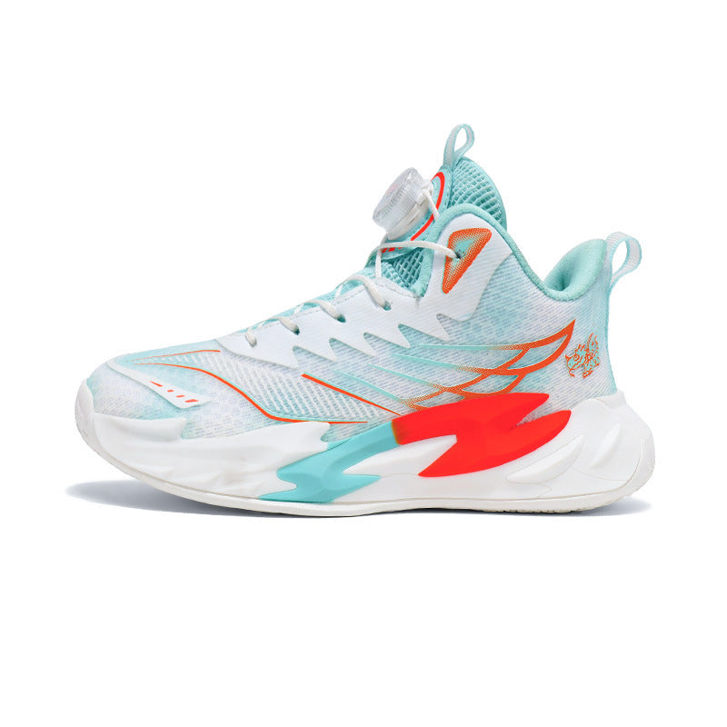 Children's Basketball Shoes New Style for Older Kids Non-Slip Shock Absorption Breathable Boys' Student Training Sneakers Girls' Shoes