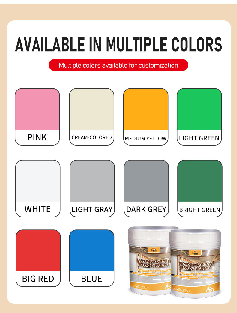 Colorful Three-in-One Floor Paint Parking lot basement warehouse factory floor coating self-leveling anti-slip