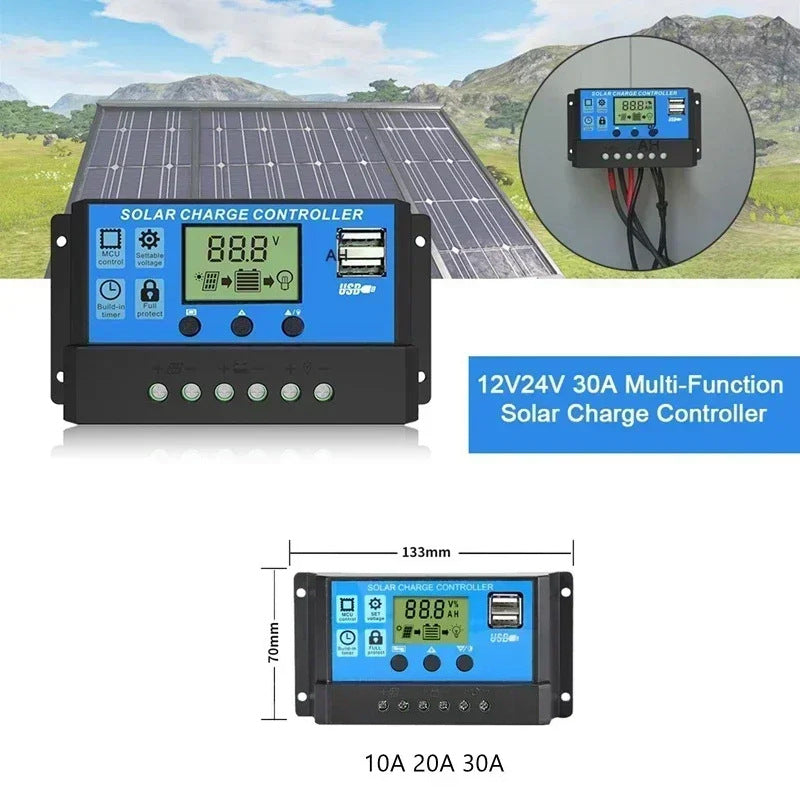 Factory Direct E-commerce 20W Solar Panel Control Kit Battery Emergency Power Solar Photovoltaic Panel