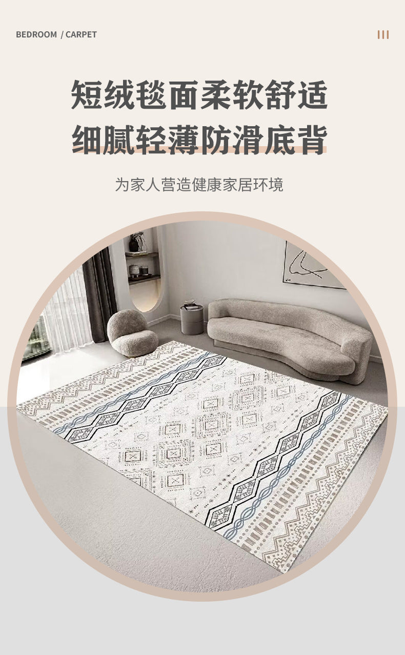 Light Luxury Living Room Carpet Sofa Coffee Table Full Carpet Home Bedroom Gray Series Dirty Resistant Mat Tapis carpet