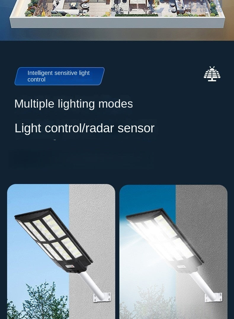 Solar Street Light Integrated Intelligent Ultra-Bright 1000W 2000W 3000W Rainproof Lightning-Proof Outdoor Courtyard Garden