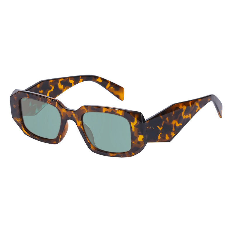 Irregular Square Frame Sunglasses for Women Trendy European and American Fashion Small Frame Wide Leg Sunglasses UV Protection sunglasses
