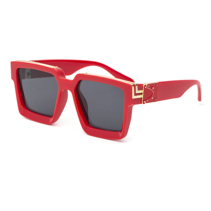 86229Large Frame Sunglasses for Women, European and American Internet Celebrity Style, 0k Fashionable Rich Men's Sunglasses sunglasses