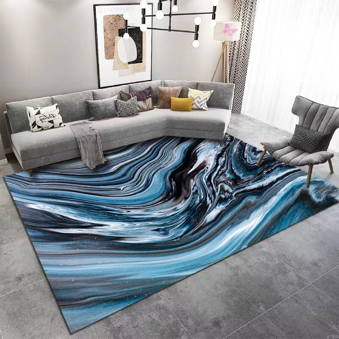 Crystal Velvet Carpet Light Luxury Home Bedroom Non-Slip Wear-Resistant Bedside Blanket Living Room Dirty-Resistant Easy to Care Sofa Coffee Table Blanket