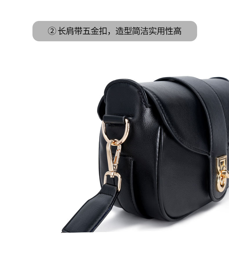 Original Design Niche Texture Saddle Bag with Webbing for Women, Versatile Fashionable Shoulder Bag, Casual Crossbody Bag for Daily Use