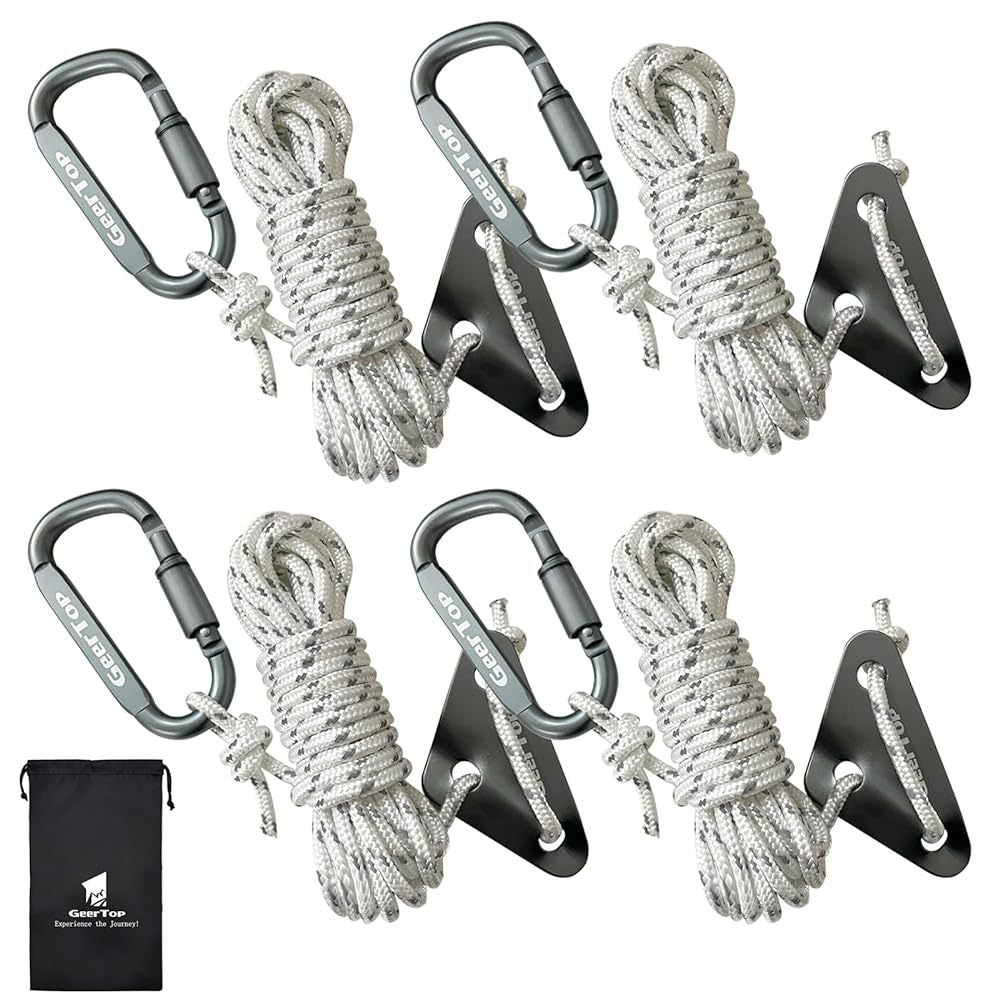 Outdoor Tent Canopy Rope Buckle Pull Rope Accessories Aluminum Alloy Triangle Wind Rope Buckle Mountaineering Adjustment Buckle Camping Accessories