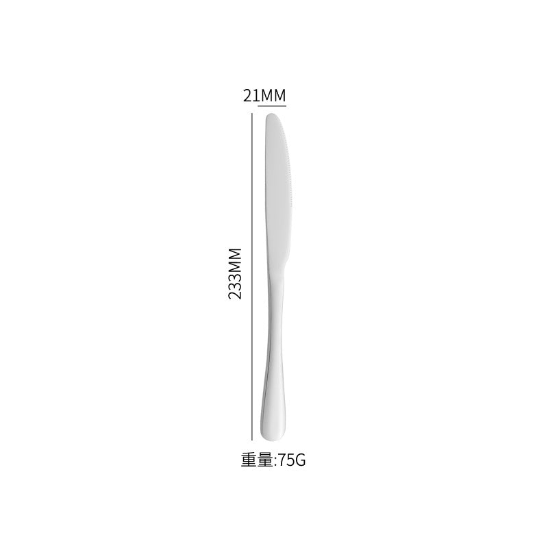 1010Stainless Steel Cutlery Western Knife Fork Spoon Set Western Restaurant Steak Knife Fork Four-Piece Gift Box