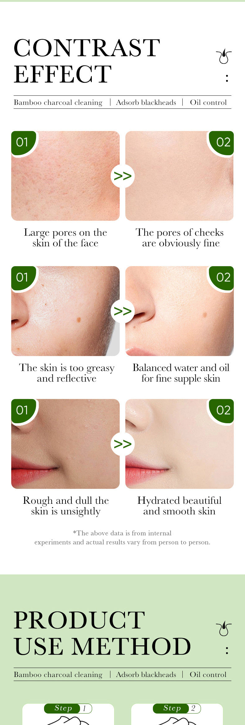 Bamboo Charcoal Solid Mask40g ZOZU Clean pores refreshing portable clay mask stick cross-border wholesale