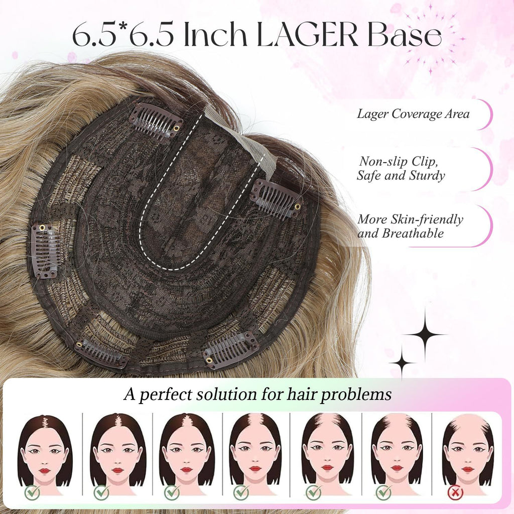 Small Lace Wig Set Export Synthetic Fiber Medium Length Women's Top Natural Middle Part Bangs Hairpiece Wig