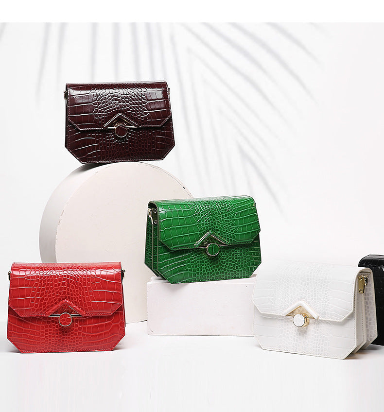 Women's Bag Summer New Crocodile Pattern Chain Bag Trendy Fashion Retro Personality Stylish Single Shoulder Crossbody Bag