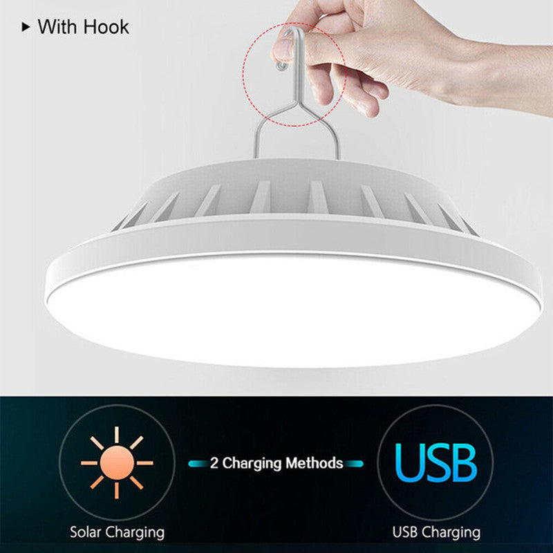 Outdoor LED Tent Light Camping Light with Remote Control Three-Leaf Bulb Emergency Light for Home Power Outage