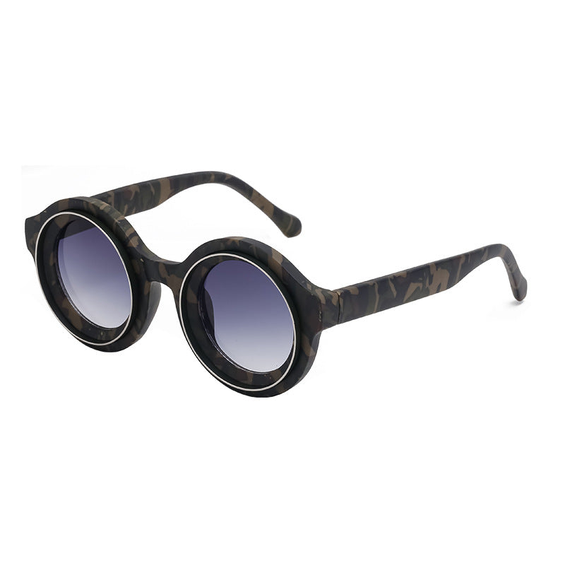 Sunglasses European and American Fashion Round Frame Sunglasses Men's High-end Sunglasses Men's Wholesale sunglasses