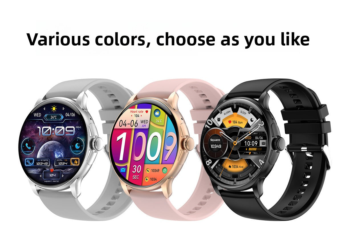 New HK49Smart watch multi-dial switching rotary button NFC Payment AMOled Large Screen Factory