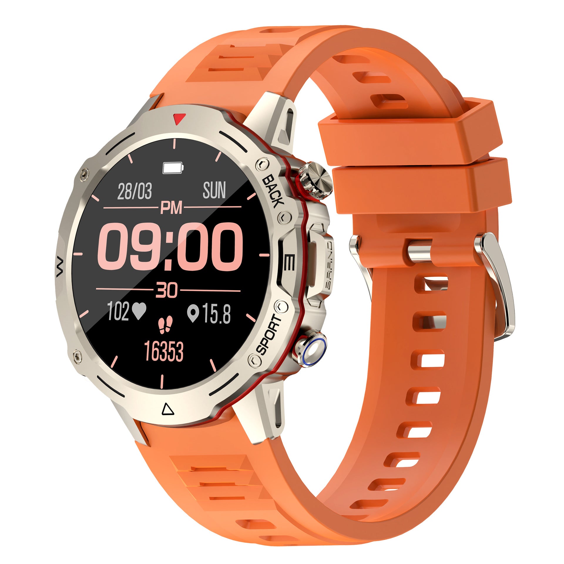 G102Smart Watch1.39inch Bluetooth Call Heart Rate Pedometer Sleep Monitoring Message Reminder Sports Waterproof Shockproof Dustproof