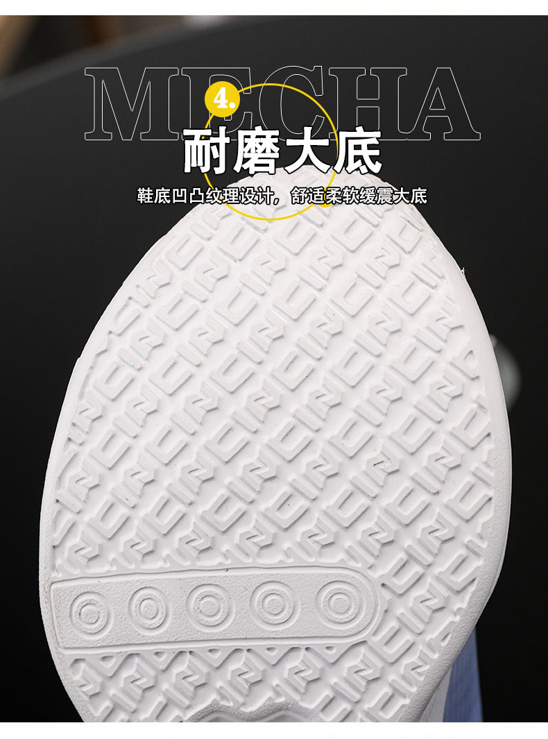 Chinese Style Girls' Shoes2025Autumn New Mesh Breathable Running Sports Shoes Children's Anti-Slip Wear-Resistant Basketball Shoes