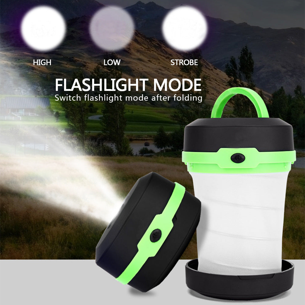 Outdoor Waterproof LED Camping Light Tent Light Retractable Camping Light Dry Battery Portable Emergency Light Night Light