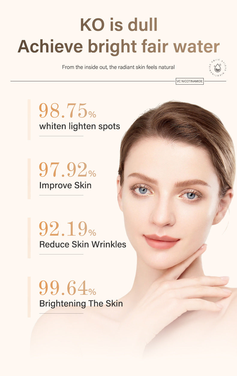 All MOIKA Bright White VC Essence Liquid Kojic Acid Niacinamide Facial Essence