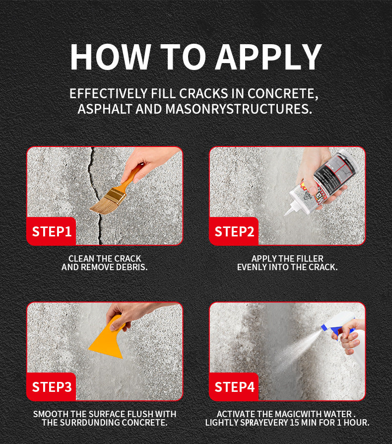 Crack Filler Sand Road Repair Filler Roof Waterproofing Floor Seam Repair Ground Seam Filler