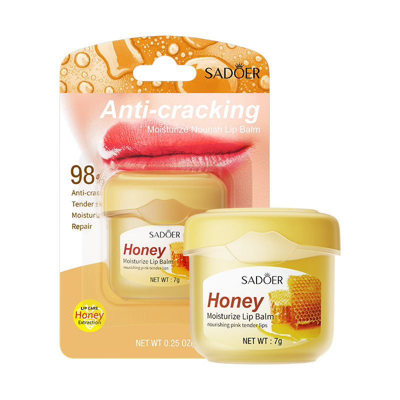 Lip Balm SADOER Honey Hydrating Avocado Anti-Dry Crack Peach Lip Mask  Wholesale
