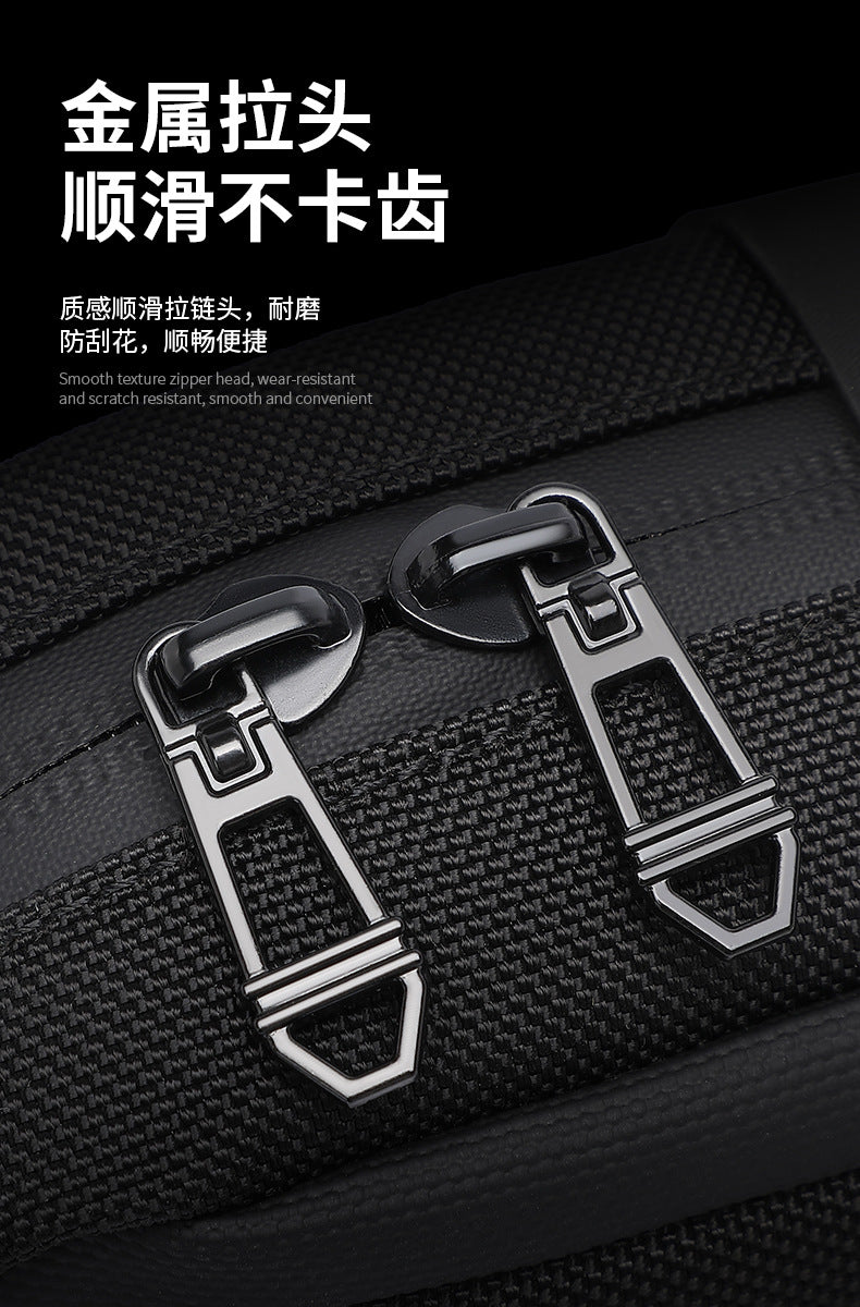 Men's Crossbody Bag High-End Single Shoulder Bag Portable Small Bag Waterproof Oxford Cloth Mini Men's Bag Trendy Style