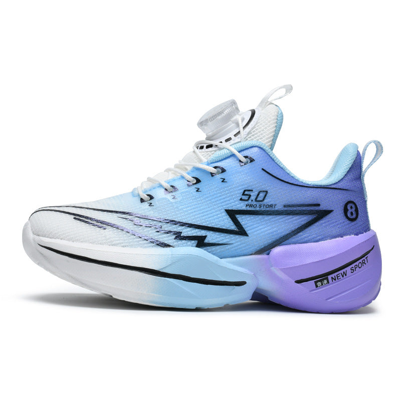 Children's Red Rabbit Sports Shoes Mesh Lightweight Breathable Student Physical Training Shoes Shock Absorption Anti-Slip Boys' Running Shoes