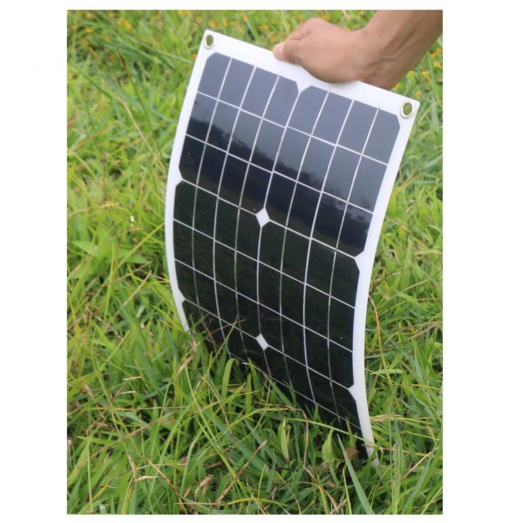 30W Flexible Solar Charging Panel Pressure Resistance Solar Charger for Rechargeable Battery