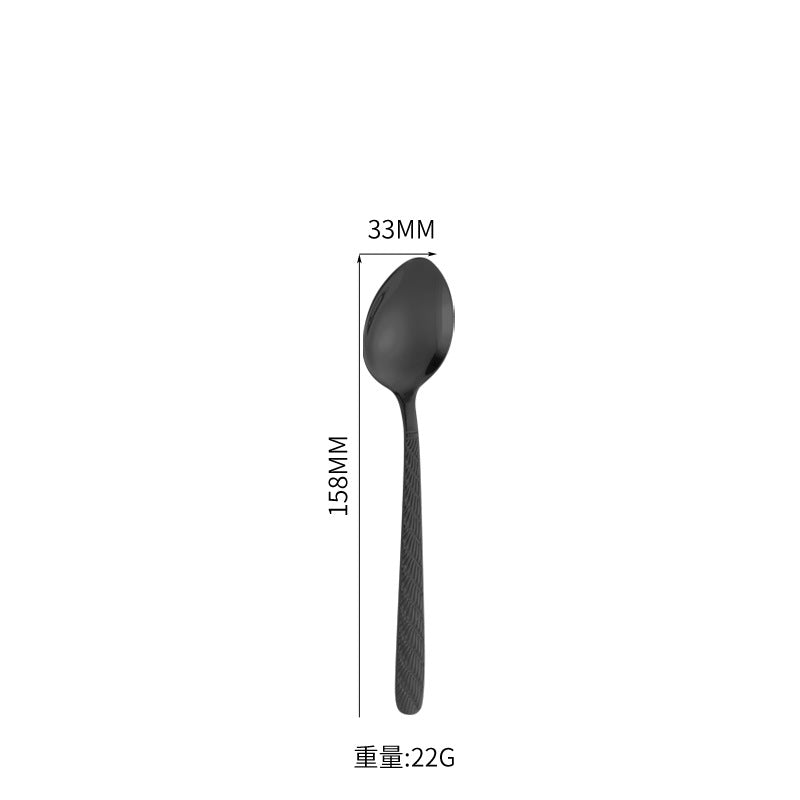 410Stainless Steel Tableware Hotel Restaurant Hemp Rope Pattern Knife Fork Spoon24Set of Western Steak Knives and Forks