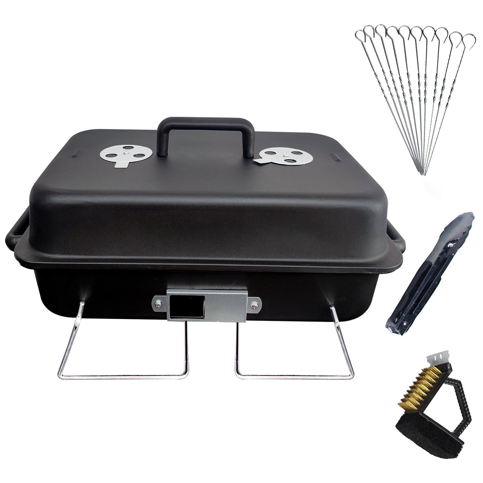 Outdoor Camping BBQ Stove, Portable Stove for Tea Brewing and Barbecue, Camping Stove, Household BBQ Rack Accessories