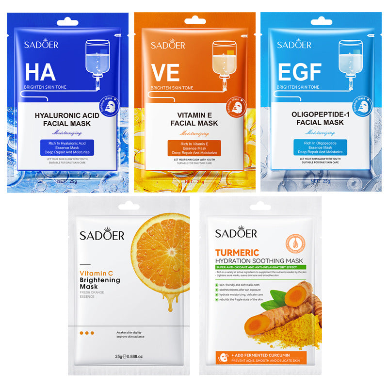 Mask SADOER Hyaluronic Acid Vitamin E Oligopeptide Hydrating Moisturizing Tablets  Foreign Trade Wholesale