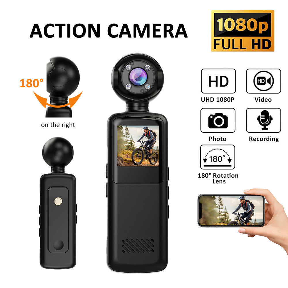 New high-definition handheld clip-on camera1080P Belt WIFI HD Law Enforcement Recorder Outdoor Sports Camera