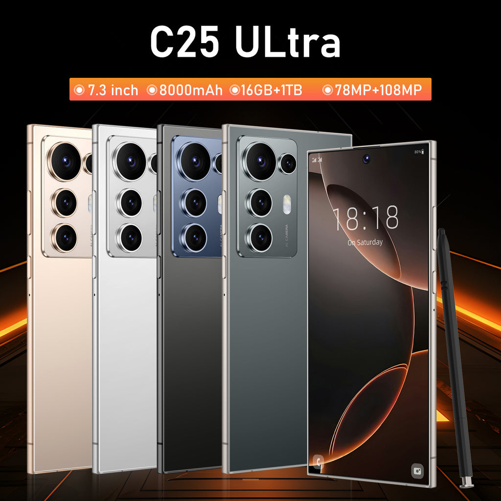 Exclusively for Southeast Asia C25 Ultra Large Screen Smartphone16+1T Android Phone Factory Price