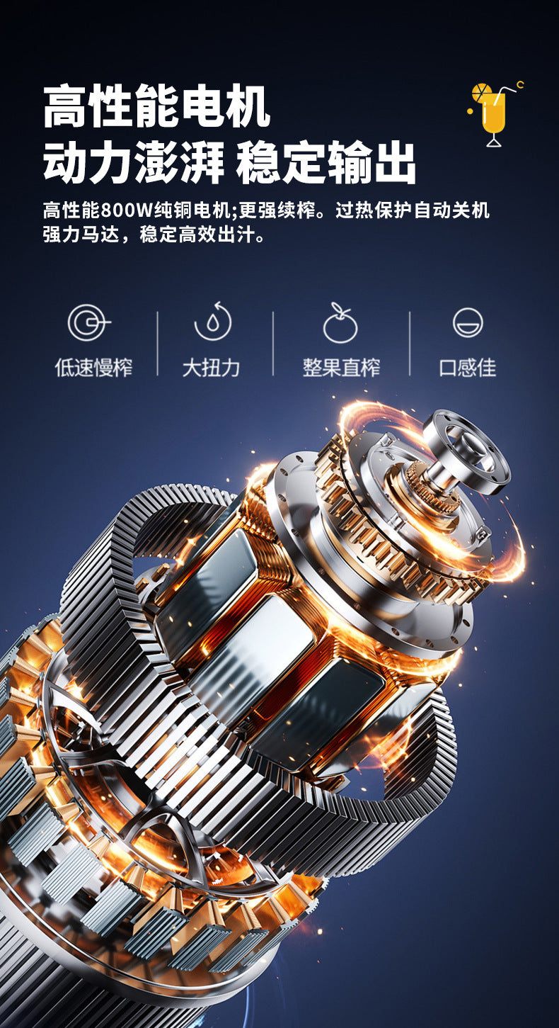 Dropshipping Juicer with Pulp Separator, Small Household Juice Maker, Stainless Steel Multifunctional Fruit Extractor