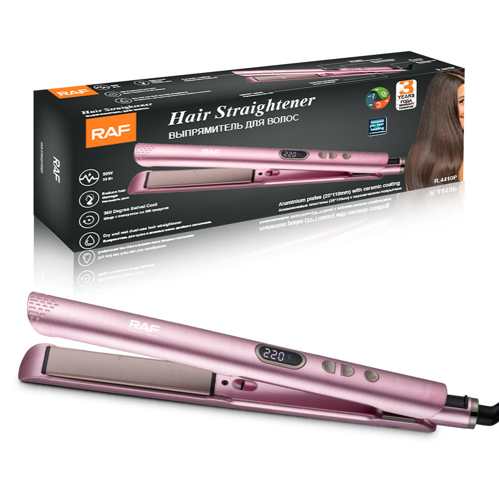 RAF EU Standard Hair Straightener Negative Ion Hair Straightener Root Straightening Iron Hair Straightening Curling Iron Home Use Volumizing
